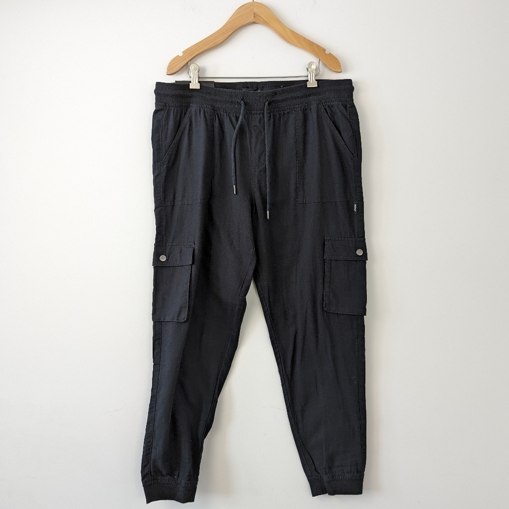 Silver Jeans Co. Women's High Waisted Straight Leg Cargo Pants - Size XL/TG